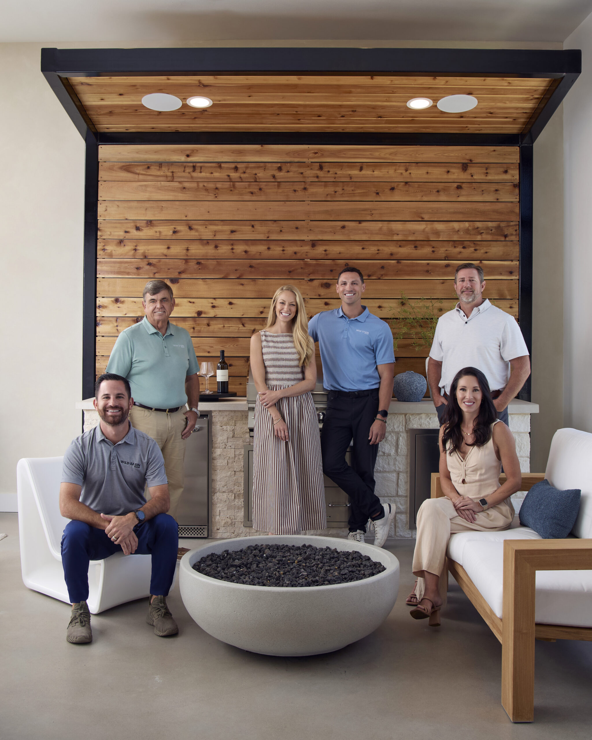 The Wild Basin Pools team in the showroom in Austin,TX.